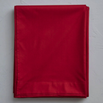 Drap plat percale unie Rouge Massaï - Sylvie Thiriez