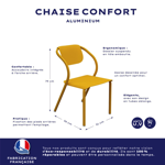 Chaise confort alluminium Ambiance Trendy - Allure d'Azur