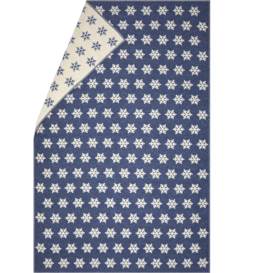 Carla Plaid Flocons de Neige Bleu - 135x200