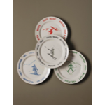 Set de 4 assiettes Pistes de ski Lapique - Chehoma