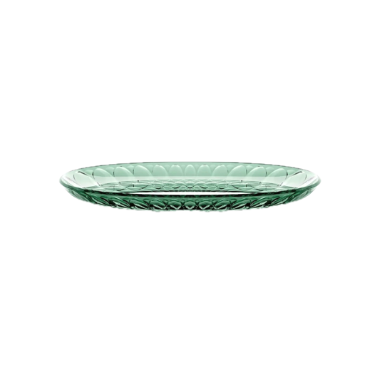 Petit plateau ovale 32x19,5 Vanity - "Aria" Matcha green