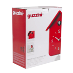 Horloge à coucou avec pendule "Home" - Rouge
