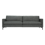 Canap IMPULSE EU LUX 3 places dhoussable avec velcro tissu king cat 1 numero 3 pieds metal noir 