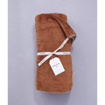 Plaid Bien au chaud 150x175 - Caramel - Sylvie Thiriez