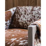 Fauteuil vache brune Rochebrune - Chehoma