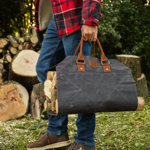 Sac à buches 2 en 1 CRAFTWOOD - Charbon
