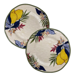 Set de 2 assiettes plates Ø27 en mélamine - Limù