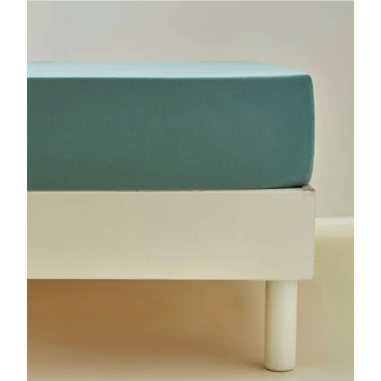 Drap housse Satin/Lyocell Cyprès - Sylvie Thiriez