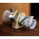 Rond de serviette petite vache en bois sculpté