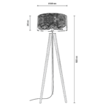 Bovino floor lamp oak oiled