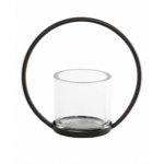 Photophore Odde - métal et verre 