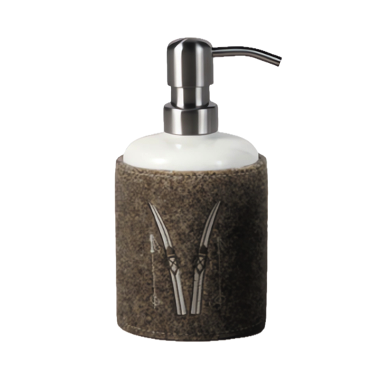 Distributeur savon feutre de laine naturelle Ski - Catia Luca