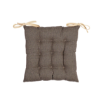 Galette de chaise Campagne Noir 40x40 - Comptoir de Famille