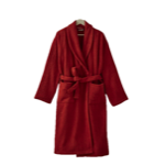 Peignoir mixte ponge unie Terre cuite - Sylvie Thiriez