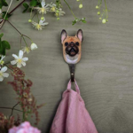 Crochet sculpté à la main Bouledogue Français