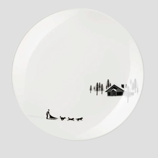 Assiette à dessert Joysnowtracks Ø20,5 - Asa Selection