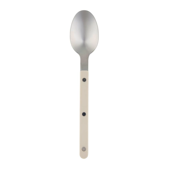 Cuillère à café inox Charnay ivoire - Côté Table