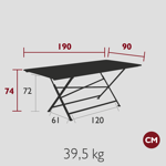 Table Cargo 128x90 - Fermob