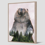 Tableau avec cadre naturel Jolan 65x92,5cm - Pôdevache