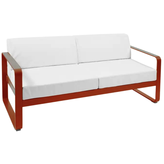 Canapé 2 Places Bellevie coussin Blanc Grisé - Fermob 