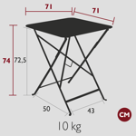 Table Bistro carrée 71x71 - Fermob