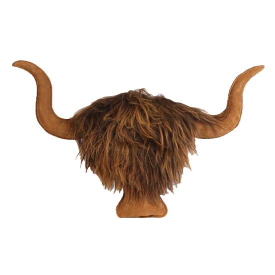 Trophée Hairy Coos Cuir CS Caramel Junior - Maison Yak