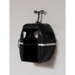 Étagère murale téléphérique noir - Chehoma