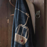 Plaid polaire Télécabine Bleu marine 150x200