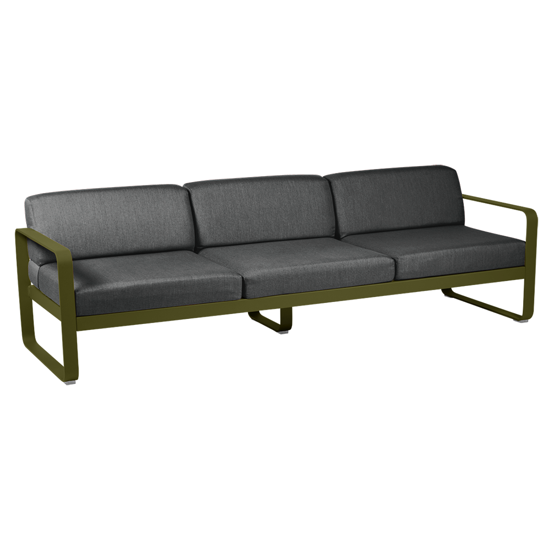 Canapé 3 Places Bellevie coussin Gris Graphite - Fermob 