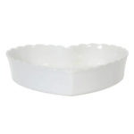 Plat coeur Charlotte Blanc Ø24cm - Côté Table 
