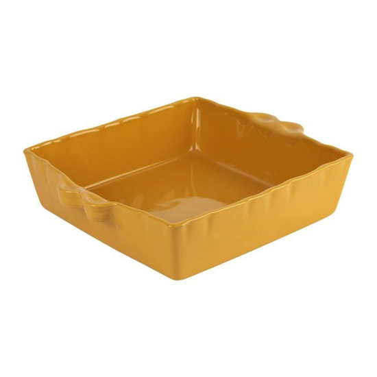 Plat à four Feston carré Curry 25x21 - Côté Table