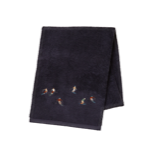 Éponge brodée Après ski bleu nuit - Sylvie Thiriez