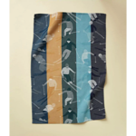 Torchon jacquard Après-ski bleu - Sylvie Thiriez