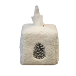 Boîte à mouchoirs bouclette Pomme de pin - Catia Luca