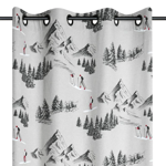 Pan de rideau Montets Anthracite - 140x240