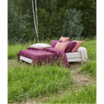 Housse de couette percale lavée Prune - Sylvie Thiriez