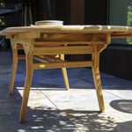 Table ovale à allonge TOSCANE 120