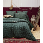 Drap plat brodé Shetland - Sylvie Thiriez