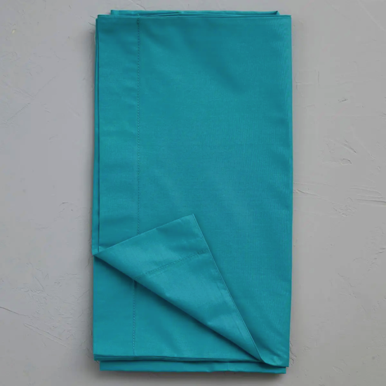 Taie de traversin percale unie Vert Émeraude - 43x185 - Sylvie Thiriez