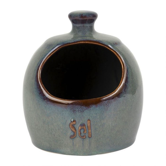 Pot à sel Suzanne bleu/vert - Comptoir de Famille