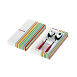 Couverts à salade feeling &quot;cutlery&quot; Rouge transparent