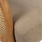 Fauteuil Firmin Beige et naturel - Comptoir de Famille