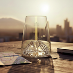 Verre long drink design TOPOGRAPHIC - Canigou