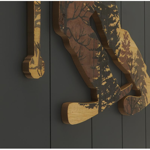 Cadre bois gris 48x72 - Skieur