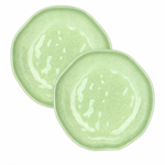 Set de 2 assiettes creuses Ø21 en mélamine - Atmosfera Vert