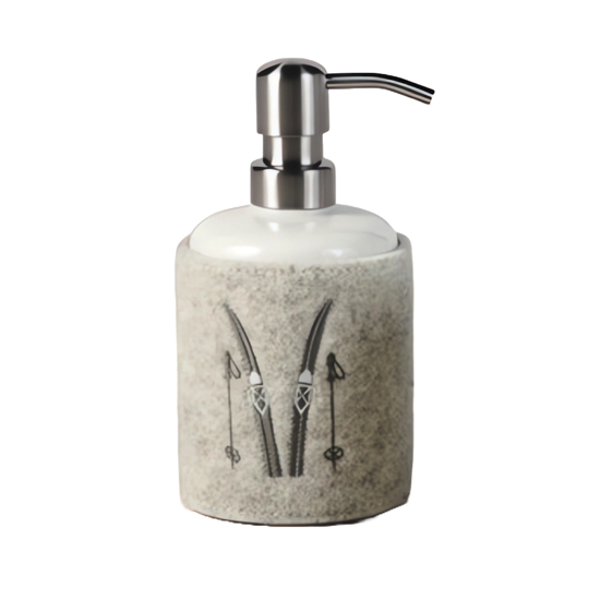 Distributeur savon feutre de laine naturelle Ski - Catia Luca