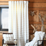 Pan de rideau Nebraska Écru - 140x240