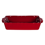 Plat à four rectangulaire Charlotte Carmin 32x21 - Côté Table