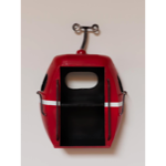 Étagère murale téléphérique rouge - Chehoma