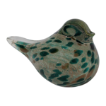 Presse-papier Moineau Serin Emeraude &amp; Doré - Côté Table